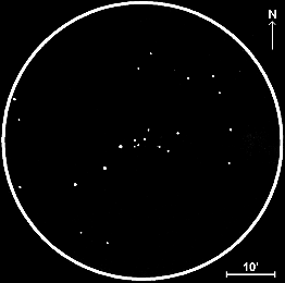 12 Cas,  60mm refractor, x40