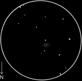 NGC 157,  60mm refractor, x20