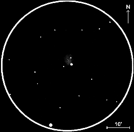 NGC 654,  60mm refractor, x40