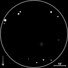 NGC 1084,  60mm refractor, x40