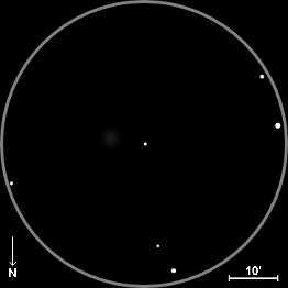 NGC 1232,  60mm refractor, x40