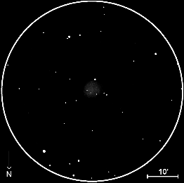 NGC 1245,  60mm refractor, x20