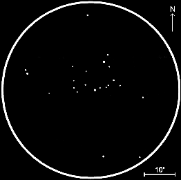 NGC 1342,  60mm refractor, x40