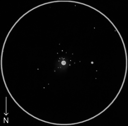 NGC 2362,  60mm refractor, x89