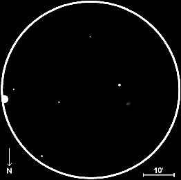 NGC 5838,  60mm refractor, x40