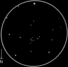 NGC 6830,  60mm refractor, x40