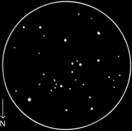 Stock 1,  60mm refractor, x40