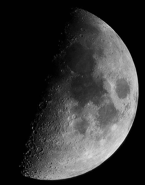 Moon's First Quarter, T. Doussin, Toucam pro webcam